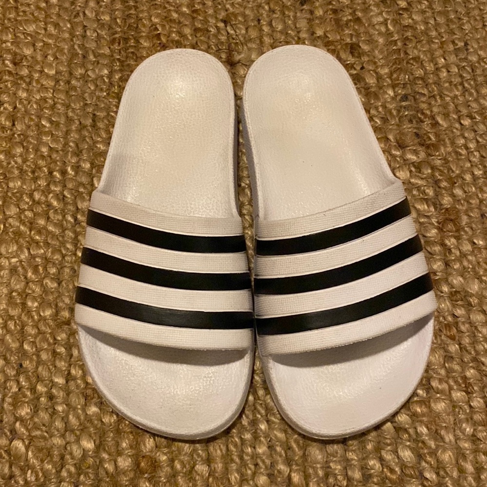 Adidas white sandals